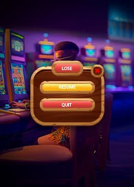 Arcade game development pause and quit menu UI