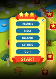 Start menu user interface from a ludo game developed by expert game developers