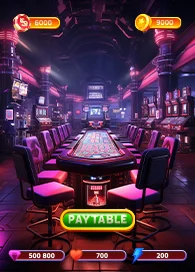 Casino table lobby UI in poker game development
