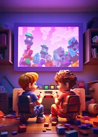 Video game development for kids with retro visuals