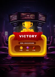 Victory screen from a slot game showcasing rewards, designed by expert slot game developers.